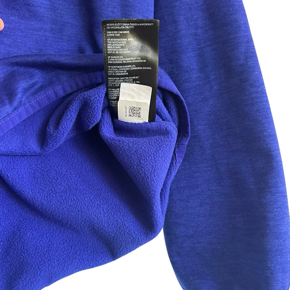 The North Face Men Blue 1/4 Zip Performance Pullover Jacket NF0A5G9W L